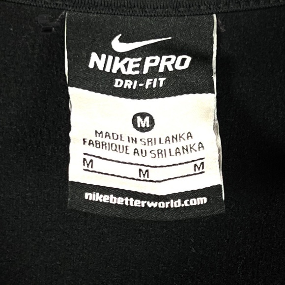 Nike Women's Dri-Fit Black Half Zip Thumb Holes Pullover Top - Picture 5 of 6